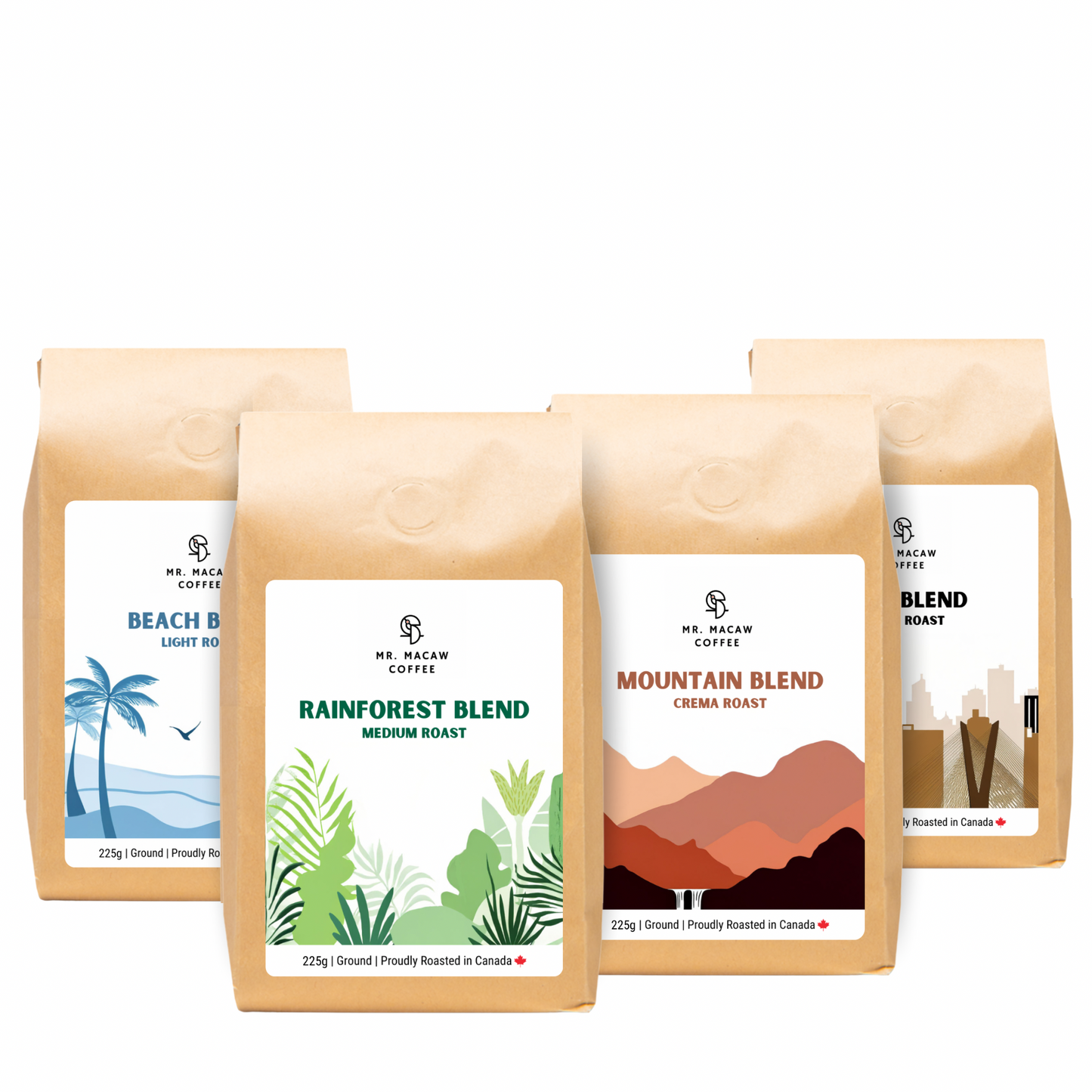 Brazil Bundle (Light, Medium, Dark & Crema Roast)